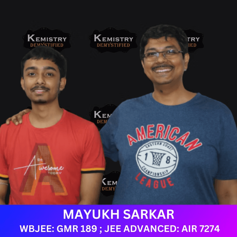 Mayukh Sarkar — WBJEE GMR 189, JEE Advanced AIR 7274