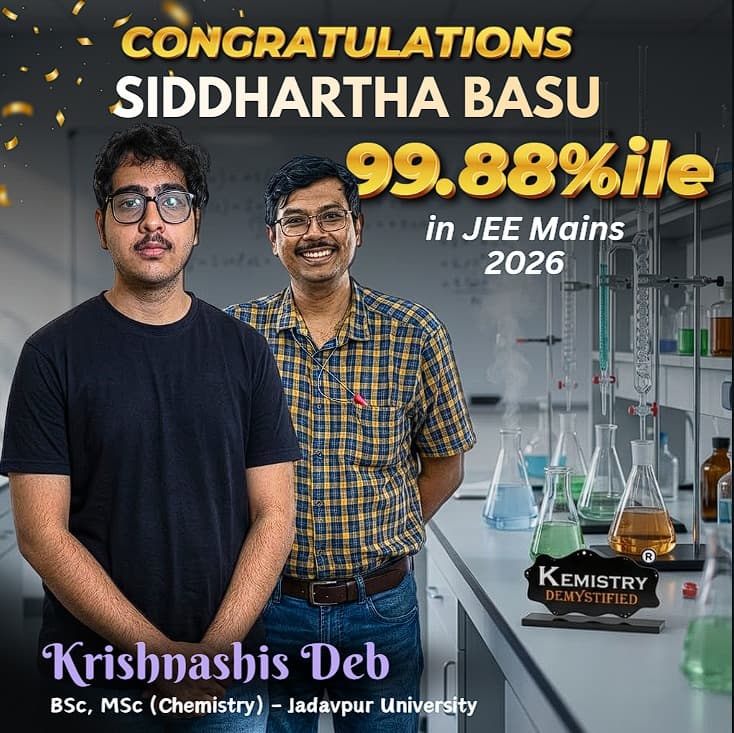 Siddhartha Basu — 99.88%ile in JEE Mains 2026
