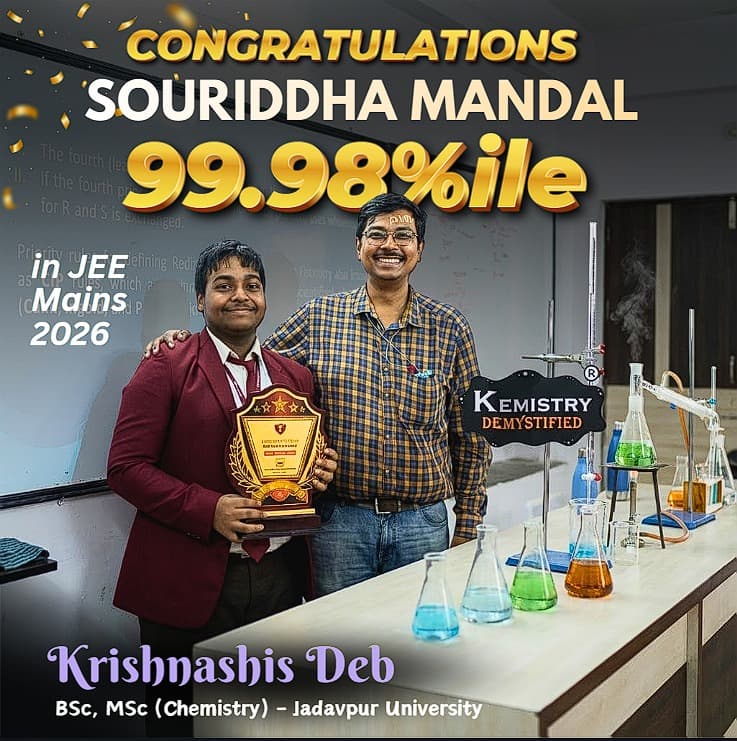 Souriddha Mandal — 99.98%ile in JEE Mains 2026